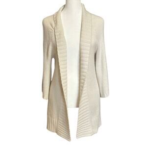 Beth Bowley S Open Front Cardigan Sweater Y2K Bell Sleeves Wool Cashmere Angora